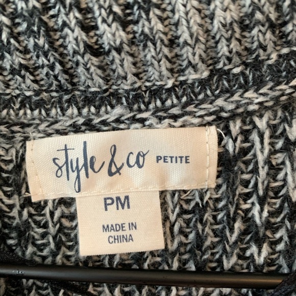 Style & Co Grey Cowl Neck Sweater - Picture 5 of 7